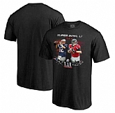 Men's New England Patriots vs. Atlanta Falcons Pro Line by Fanatics Branded Super Bowl LI Dueling Player Matchup Big x26 Tall T-Shirt - Black FengYun,baseball caps,new era cap wholesale,wholesale hats